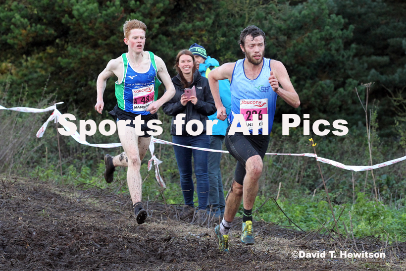 Senior men, National Cross Country Relay Champs., Berry Hill Park, Mansfield.  Photo: David T. Hewitson/Sports for All Pics